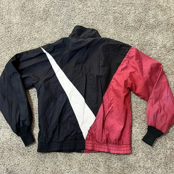 VINTAGE 80s USA Olympics Tracksuit Red Black Nylon WindbreakerJacket Mens Medium - Picture 3 of 9